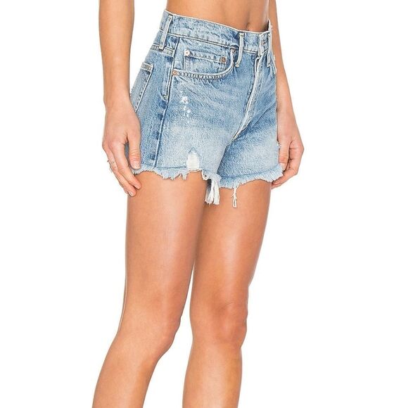 **Agolde Light Wash Denim Shorts 29 CUT# 46986 STYLE# A026-811 - Picture 1 of 10